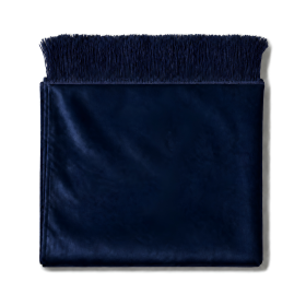 Fluweel dun gebedskleed | Navy