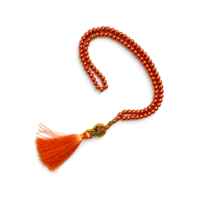 Parel tasbeeh oranje