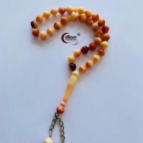 33 kralen Tasbeeh - ovaal karamel