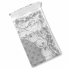 Luxe gebedskleed | Zilver