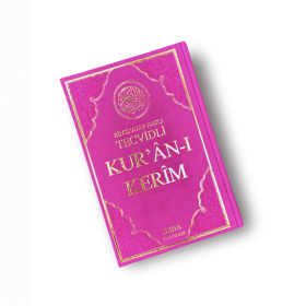 Arabische Koran met tajwiedkleuren | Middelgroot | Roze | Seda Yayınları