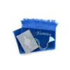 Fluweel gebedskleed | Blauw - Afbeelding 2