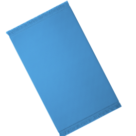 Fluweel gebedskleed | Blauw