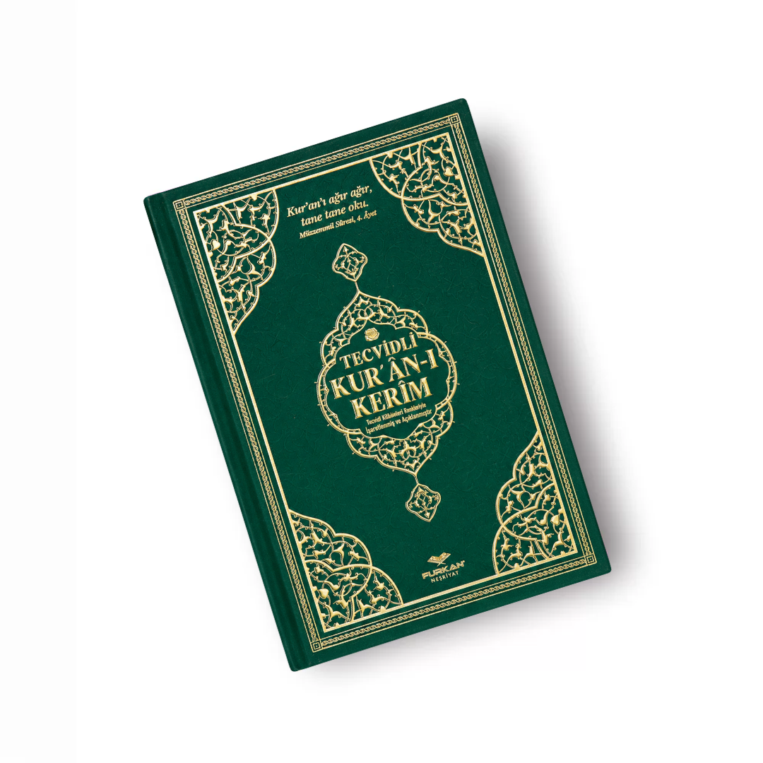 Arabische Koran met tajwiedkleuren | Middelgroot | Groen