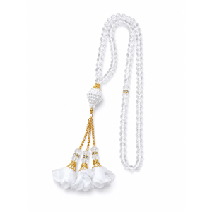 Tasbeeh met Bloemen - Transparant