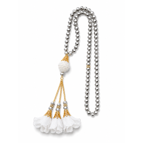 Tasbeeh met Bloemen - Zilver