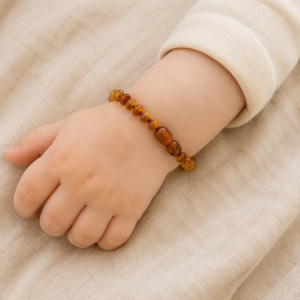 Alternative view of Barnsteen Kinderarmband – Soft Caramel 15 cm
