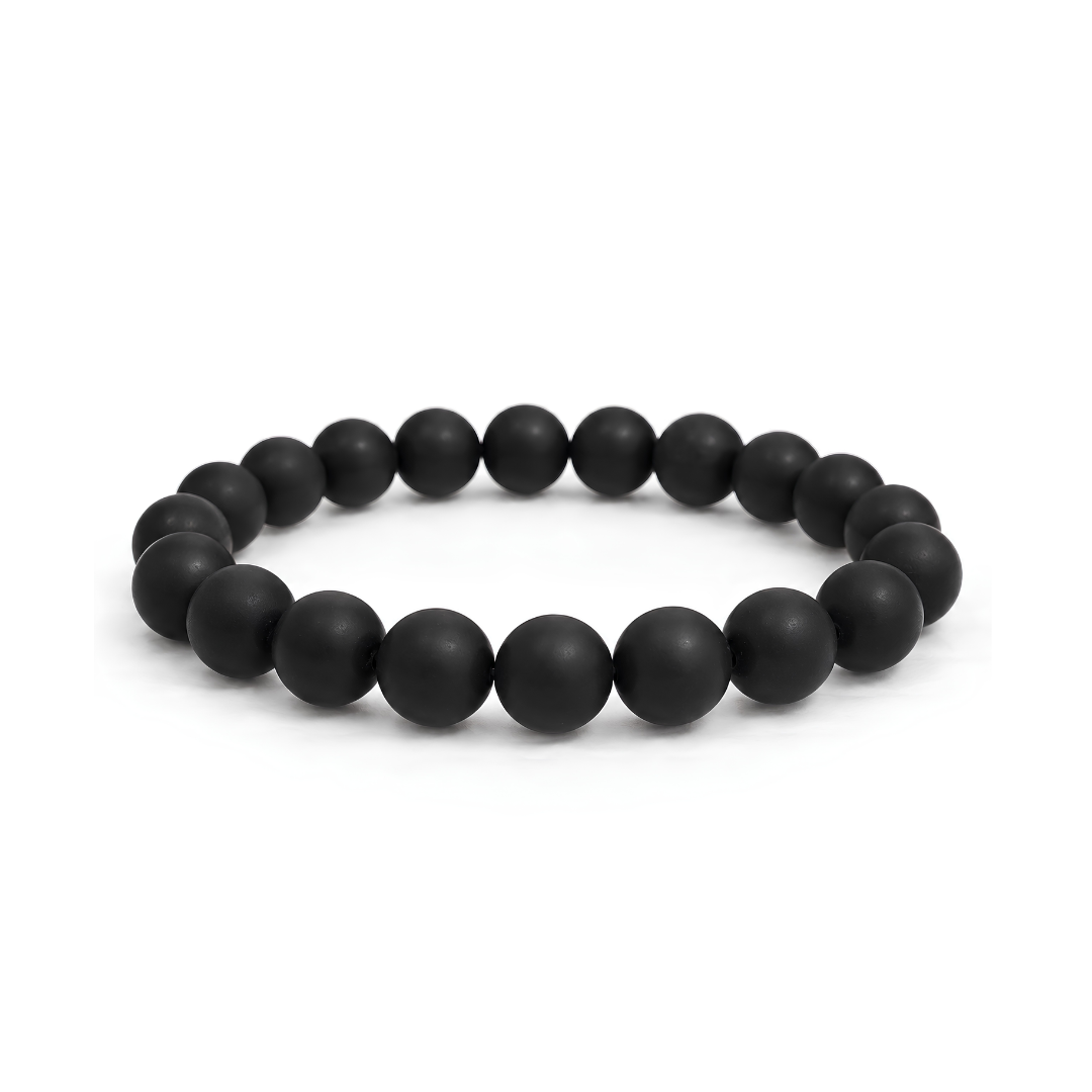 Matte Onyx Kralenarmband – 8 mm