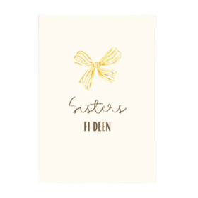 Sisters Fi Deen dubbelzijdig wenskaart
