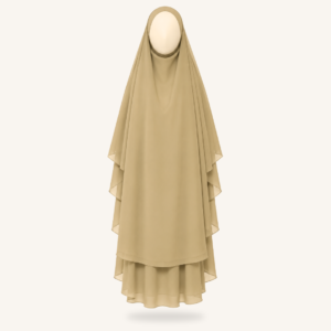 Khimaar  Warm Taupe – Şifon 3 Katlı