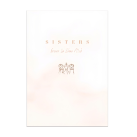 Sisters forever In shaa Allah dubbelzijdig wenskaart