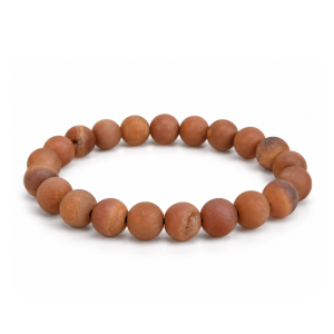 Warme Druzy Agaat Kralenarmband – 8 mm