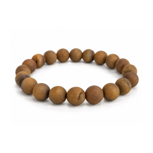 Bruine Druzy Agaat Kralenarmband – 8 mm