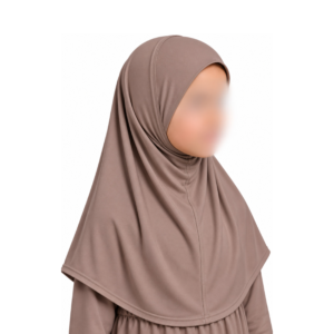 Jamilah Kinderhoofddoek Jersey Tweedelig – Rosé Taupe
